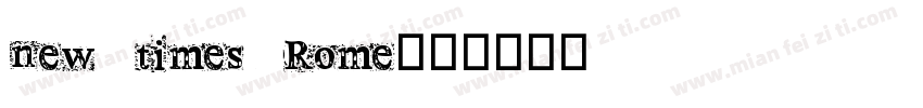 new times Rome字体转换